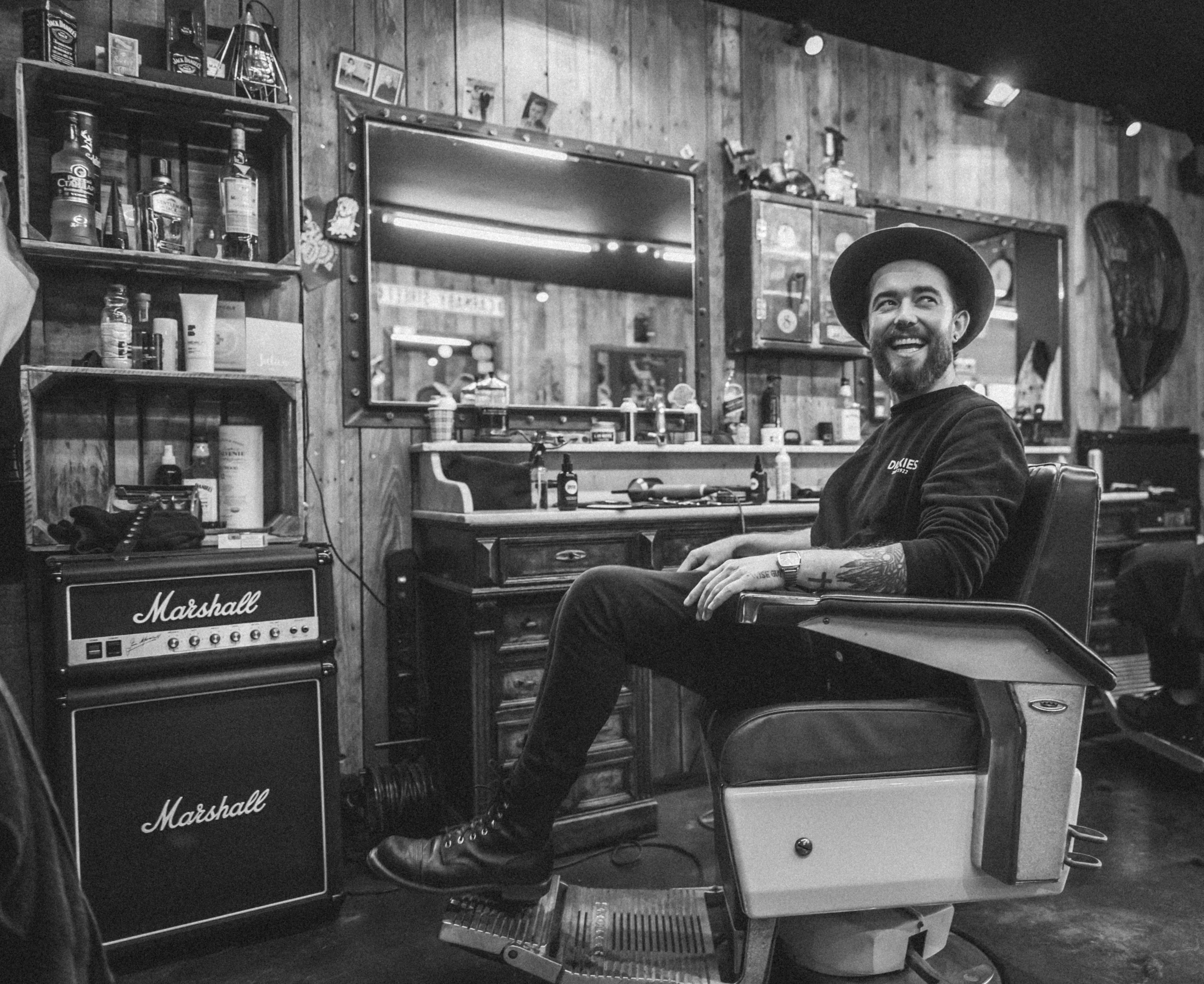 Luca, barber at Chaplins
